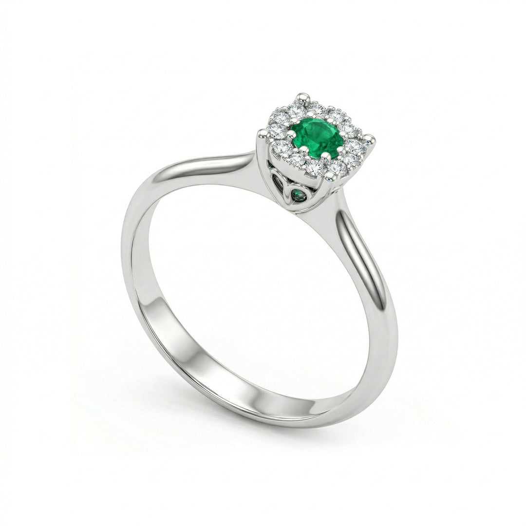 Nihama an 18k emerald n. κτ.0,09 διάμ. 0,10 ct NAGICE01DISMO4