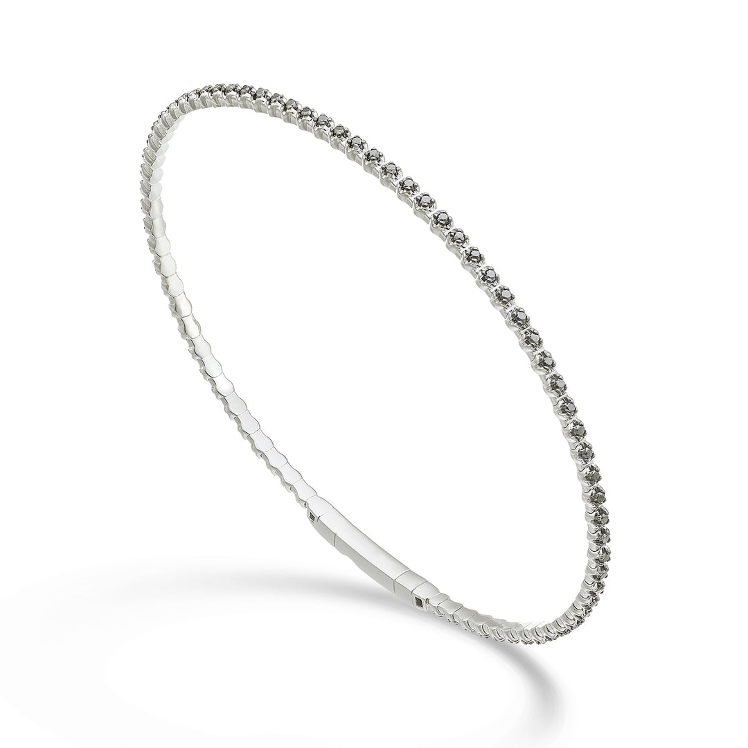 Golay br 18k tennis flex diam. black ct. 0.50 white gold 17 cm GBFLEX006BKO4