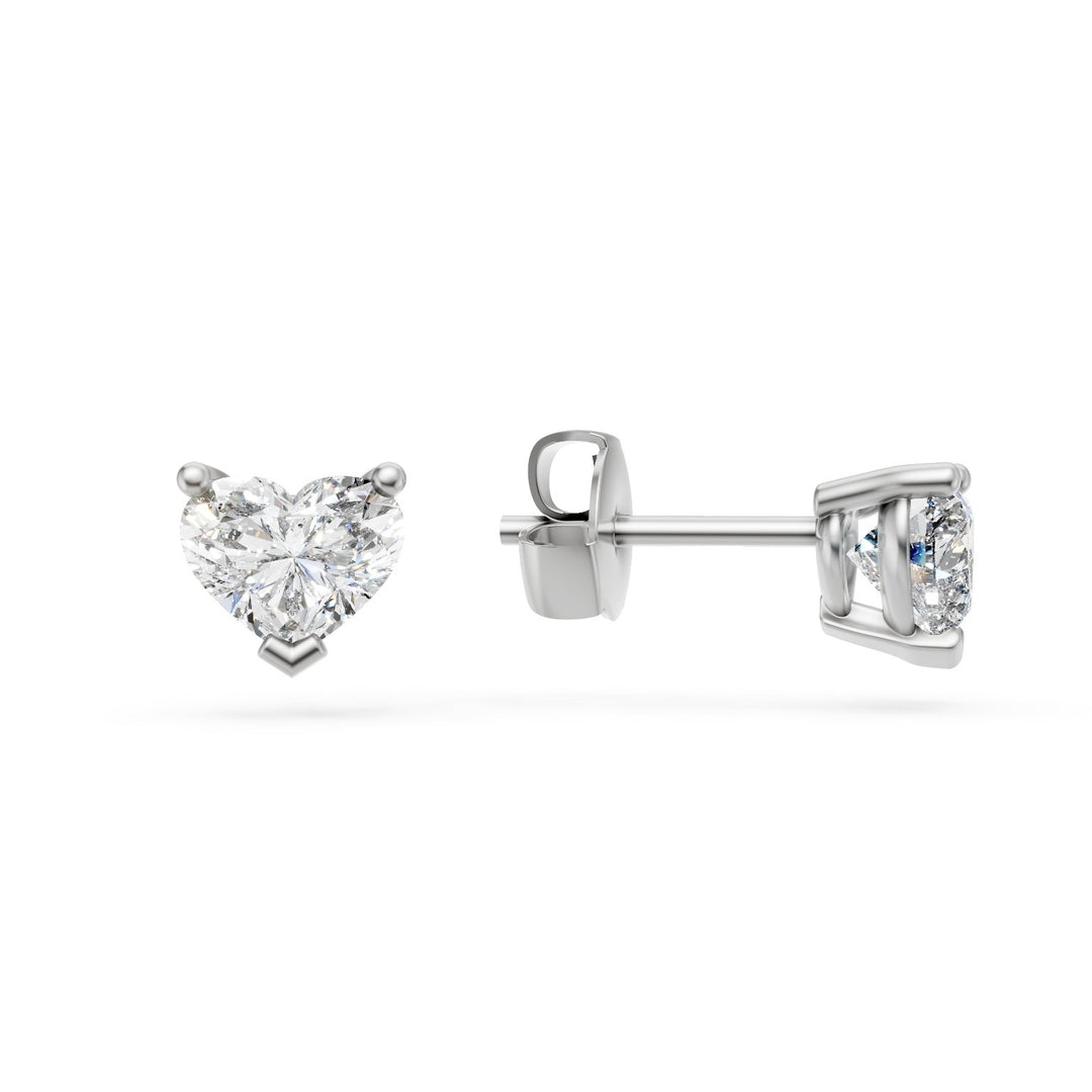 Golay light point oorbellen diamanten hart 7x6 korporaal OPL755D76-25275110293