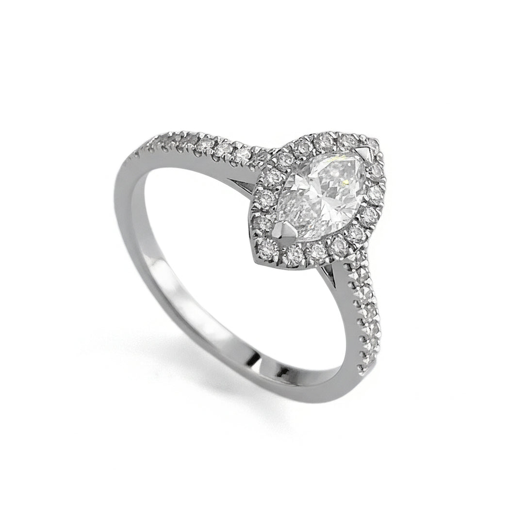 Golay-ring met centrale marquise 0,50 ct en diamanten ASLMQ001DI2-22283110109