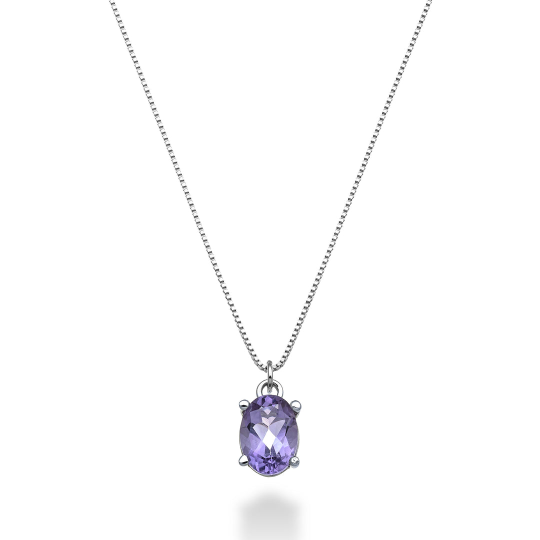 Nihama cl 18k soikea ametisti 7x5 ct.0,60 ND5141O4AMET