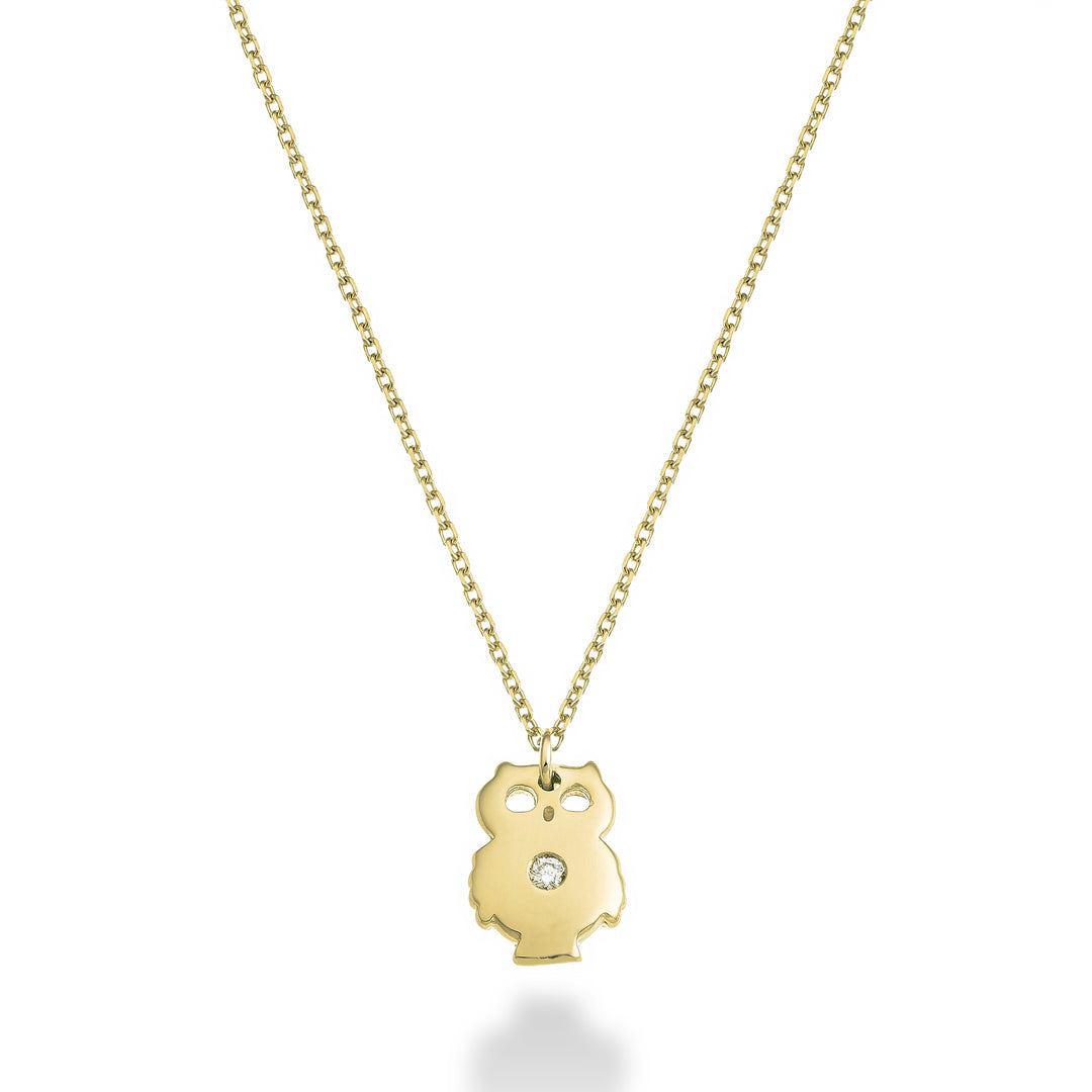 Mikiko cl 18k bufniță aur galben 0,01 ct MD5132O1BR001