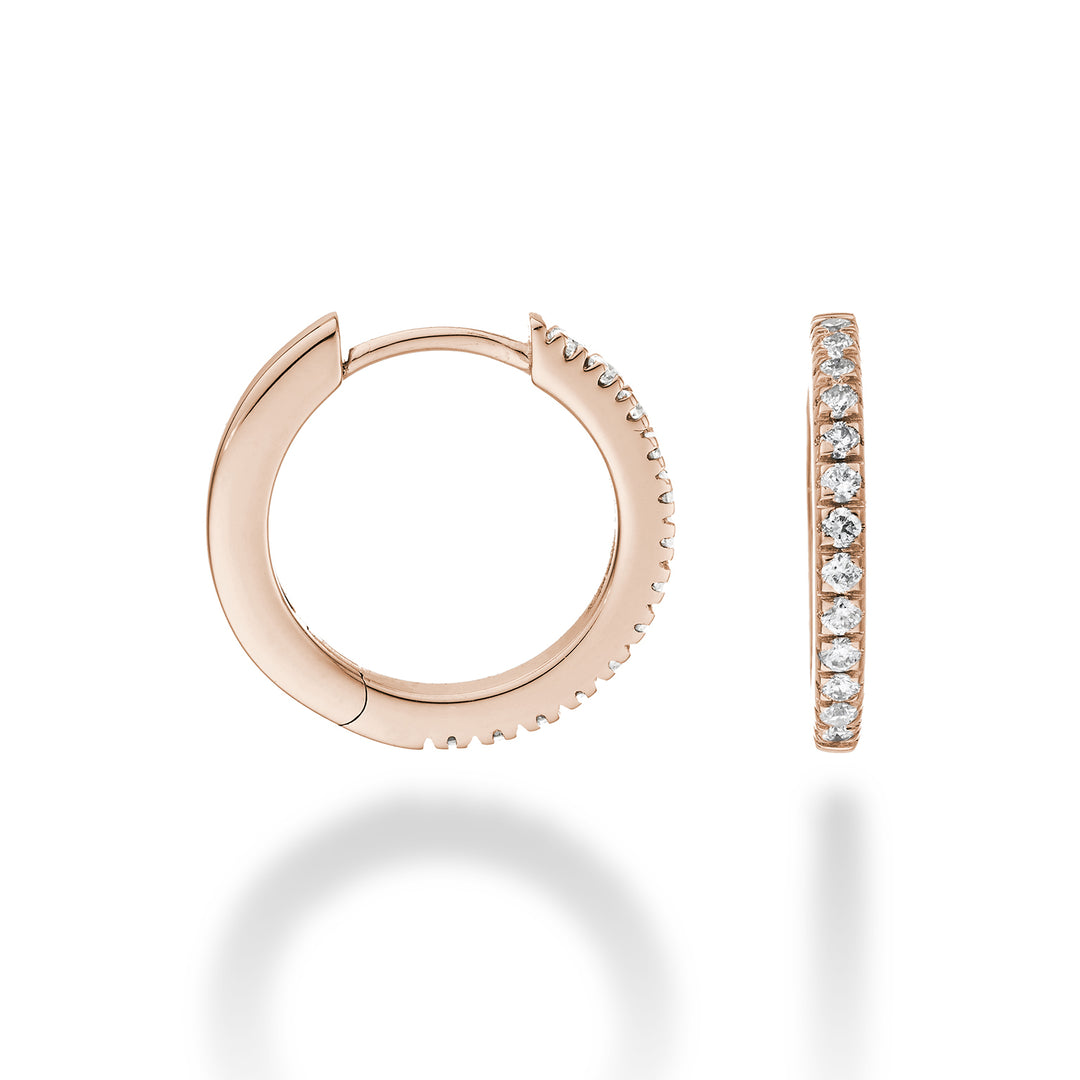 Mikiko oder 18 Karat ct.0,26 Roségold, Größe 4, Durchm. Ost. 15 mm MO5078O3BR026-4