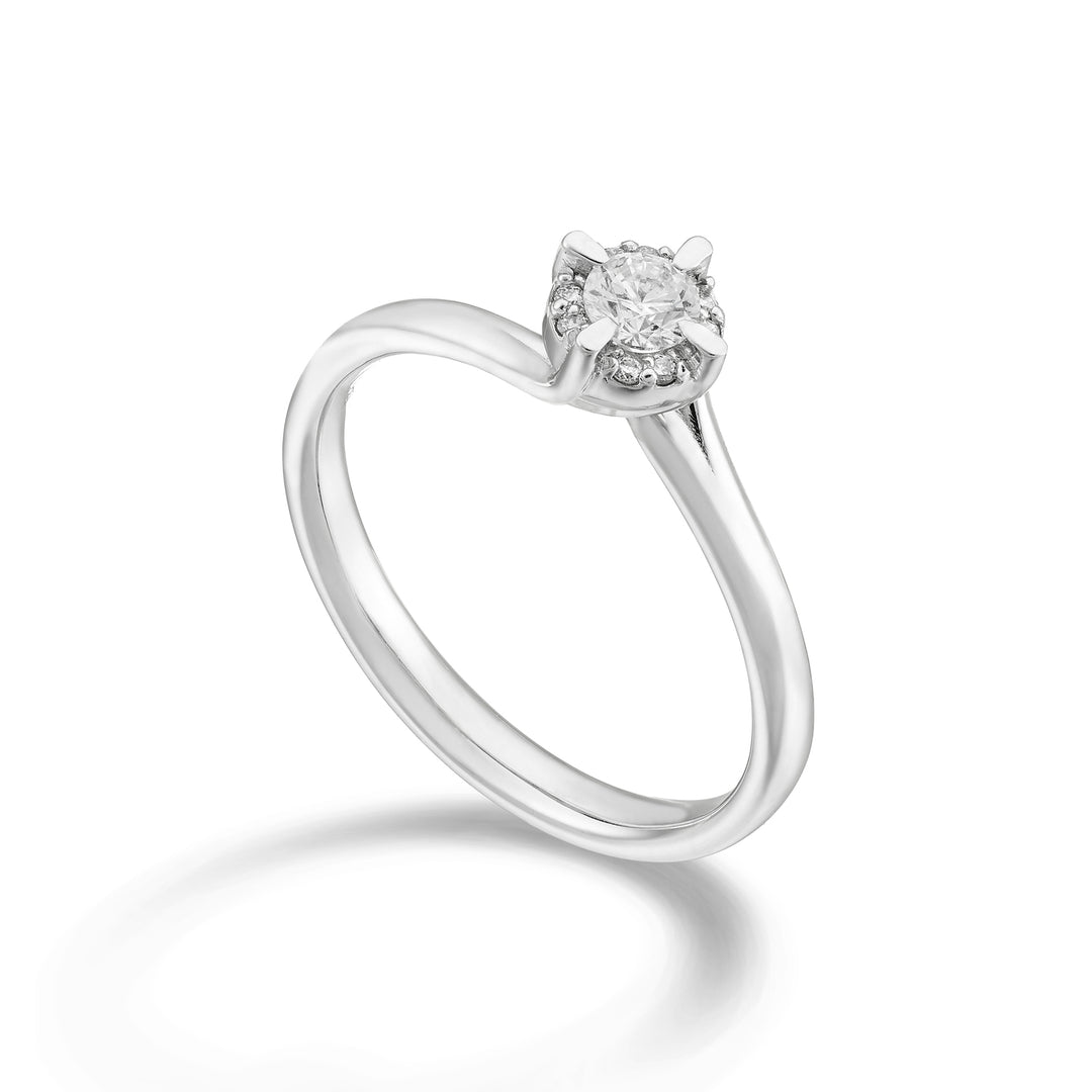 World Diamond Group solitaire prsten průměr mezi hroty, cen. 0,08ct ASLC422DI08-24059110127
