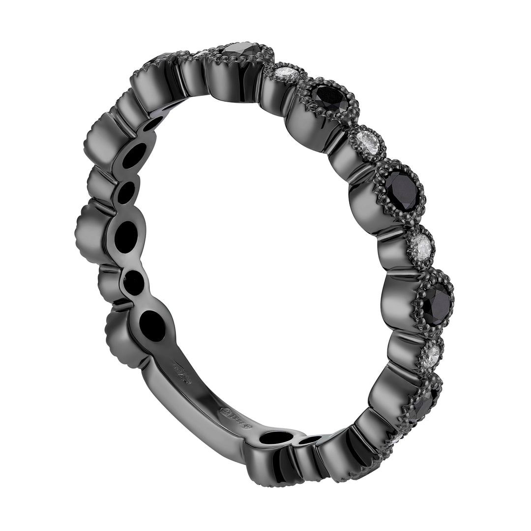 World Diamond Group veretta tondi diamanti bianchi e black AET026BBKDI2-18274110101