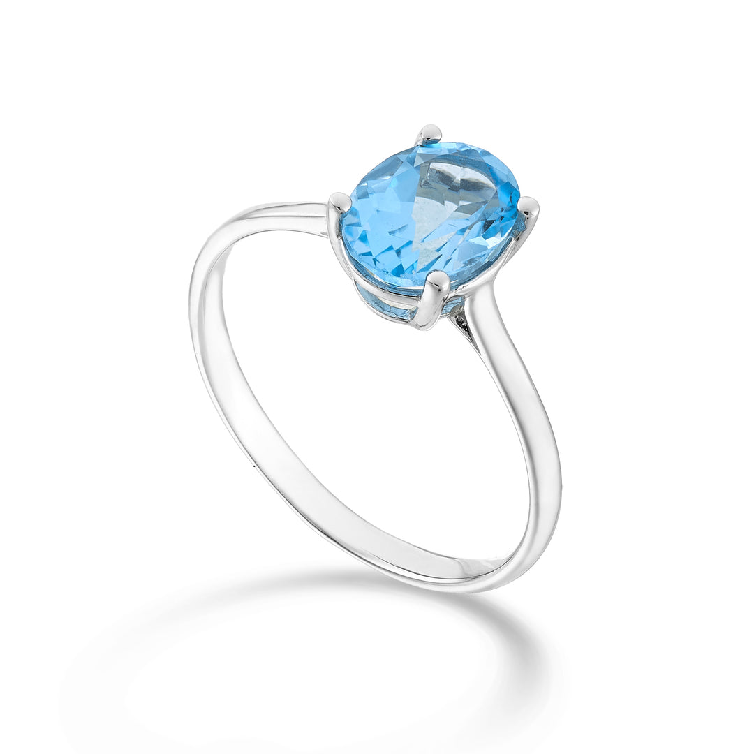 Mikiko une topaze ovale 18 carats 8x6 ct.1,50 MA5172O4TPAZ
