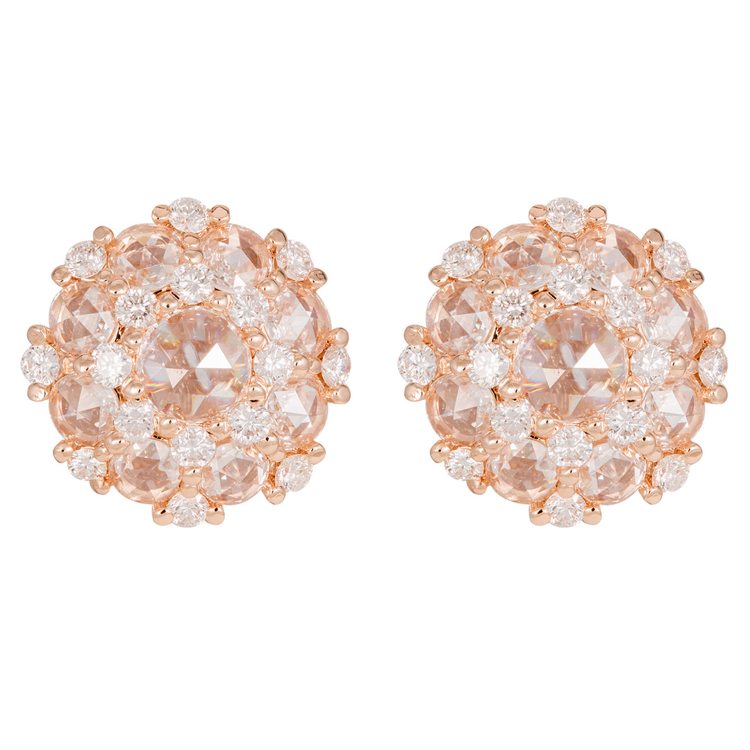 Brincos de flor em corte rosa Golay OPV009DI-18058110154
