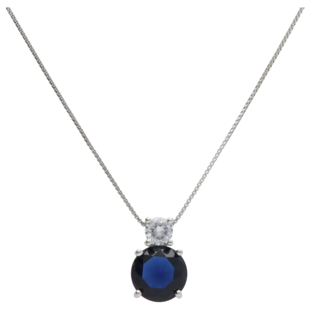 Mikiko cl ag925 gem swarovski alb și albastru MD7571A4BLU0000