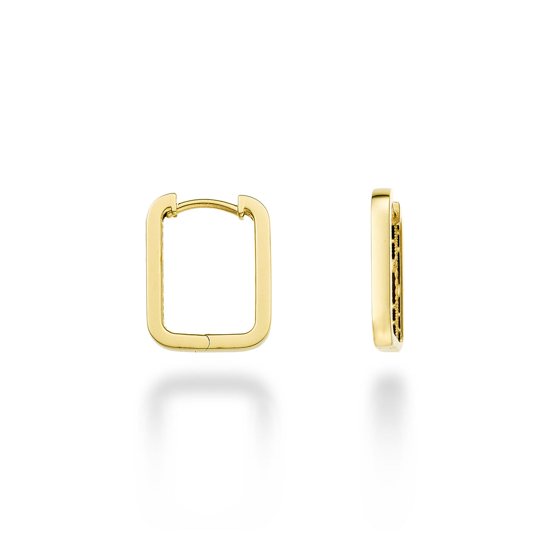 Nihama eller 18 karat gult guld rekt diam. int. 1,30x0,90 cm NO5102O1RETT
