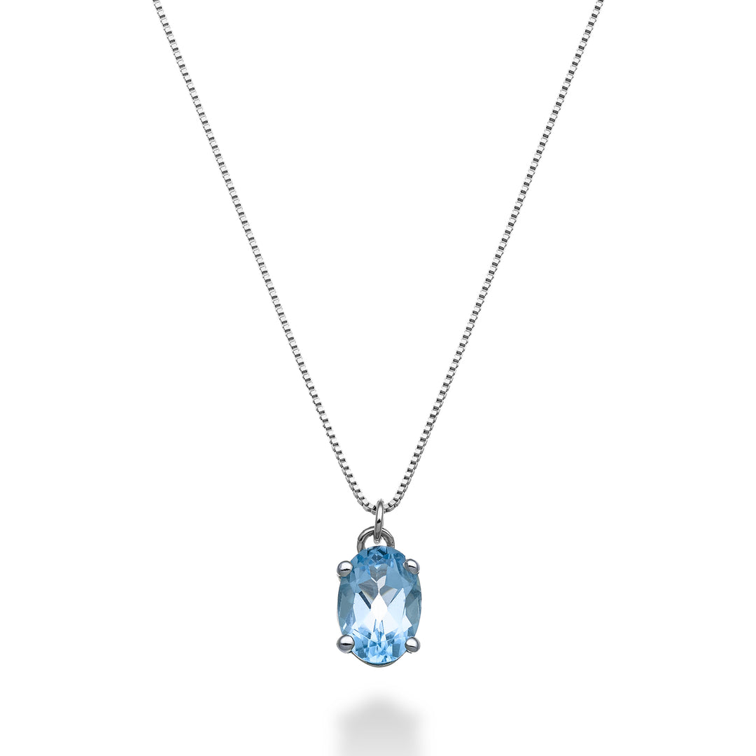 Nihama cl 18k oválný modrý topaz 7x5 ct.1,10 ND5141O4TPAZ