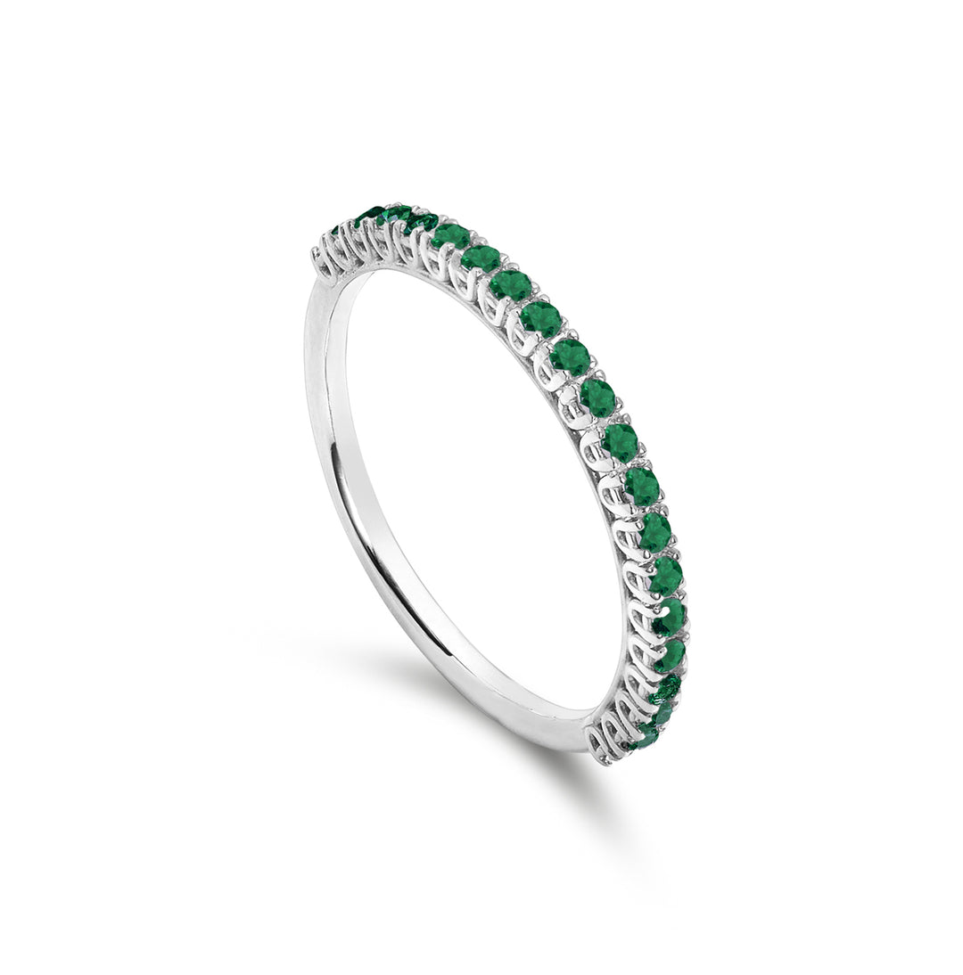 Nihama un 18k ct.0.25 cu smaralde naturale NA5088O4SMN