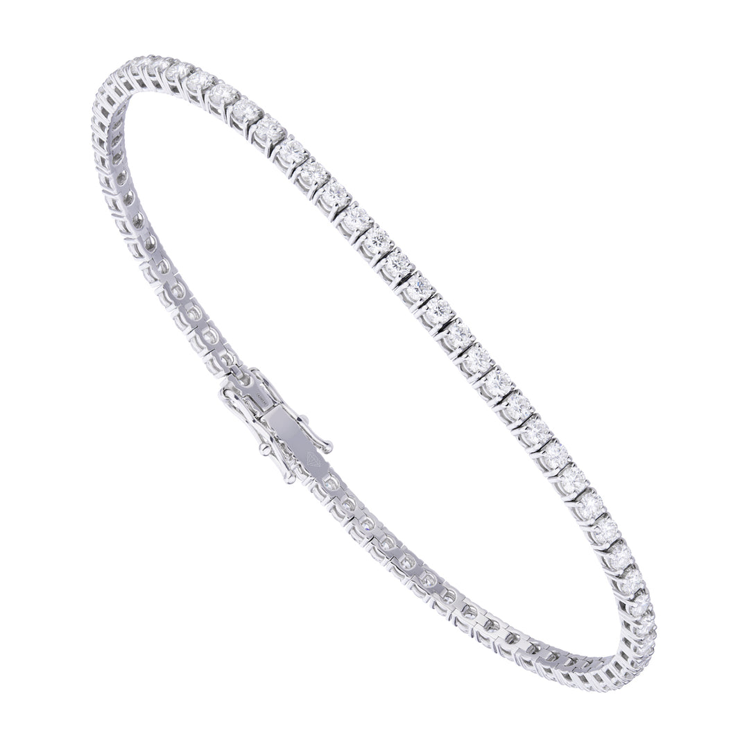 World Diamond Group wire bezel tennis armbånd ct. 3.06 BTF001DI5-21195110057