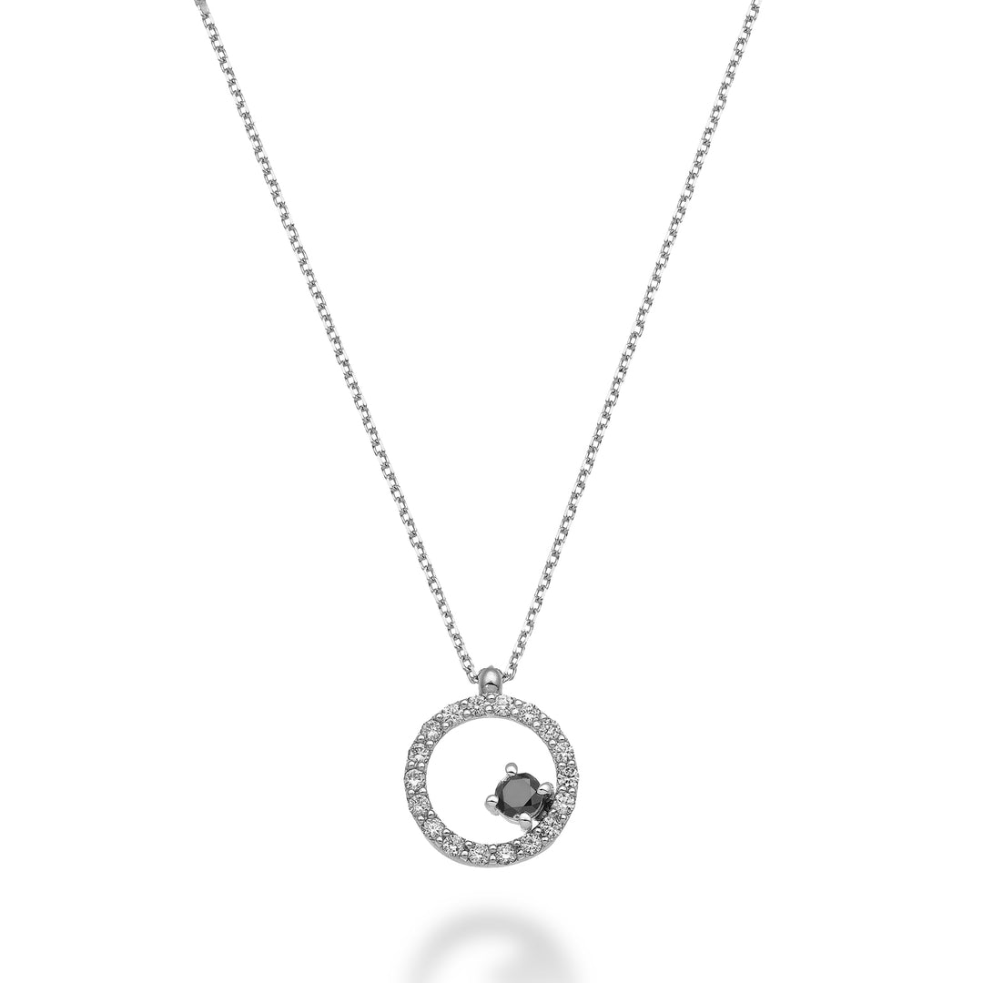 World Diamond Group cl 18k „runder“ schwarzer Diamant 0,10 ct Durchm. ct.0,14 GD5157O4BK024