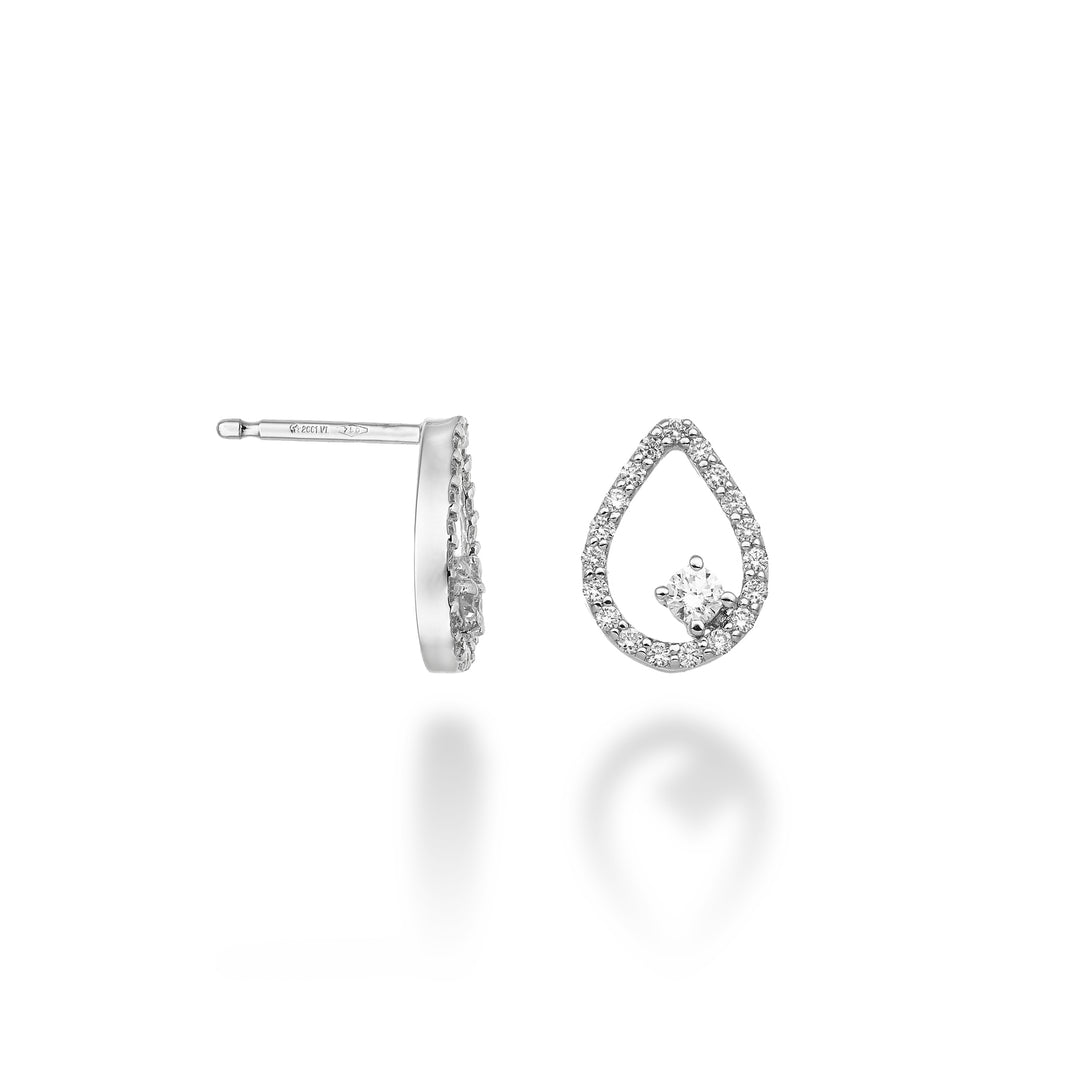 World Diamond Group ou 18 carats ct.0,44 "goutte" GO5139O4BR044