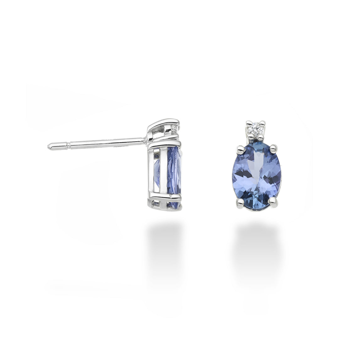 Mikiko eller 9k tanzanite n. oval 7x5 ct.1,20 diam. 0,03 ct MO5024R4TZN