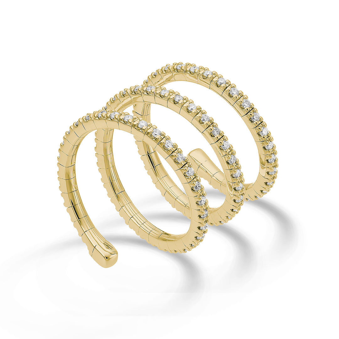 Golay un girodito flex 18k 3 tours diam. Or jaune 0,87 ct GAFLEX004DIO1