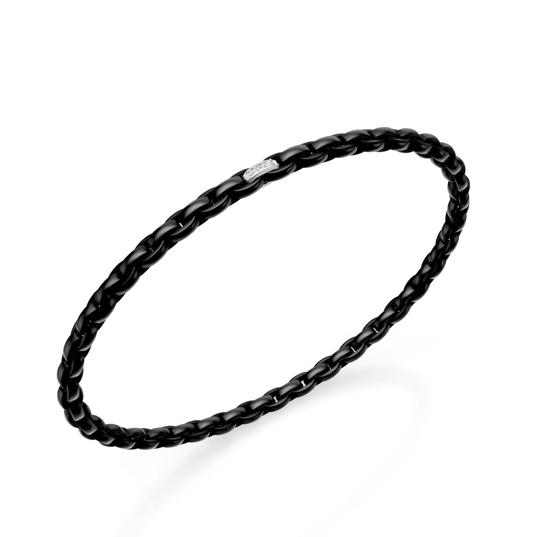 Golay černý titanový náramek, s platinovou dlažbou, oválný článek, 19 cm GBR034E1PTDINE-190