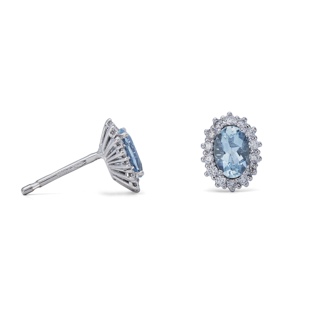 Nihama lub 9-karatowy owalny akwamaryn 6x4 ct.0,60 śr. 0,26 ct NO5068R4AM