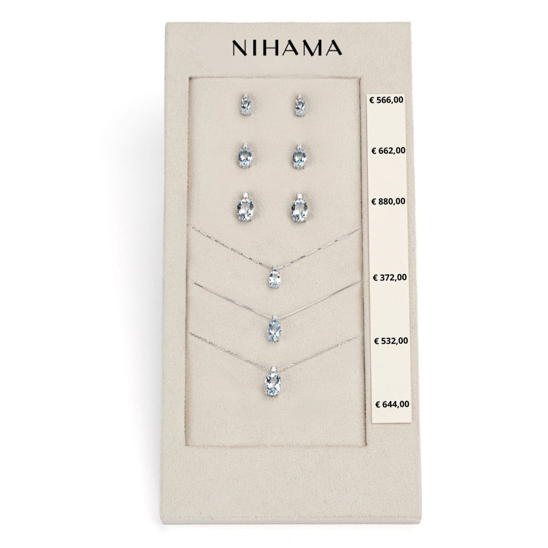 Nihama-Paket cl 5034/5035/5036 + oder 5023/5024/5025 18kt oval 6x4/7x5/8x6 Aquamarin N.LIGHTBOX.31