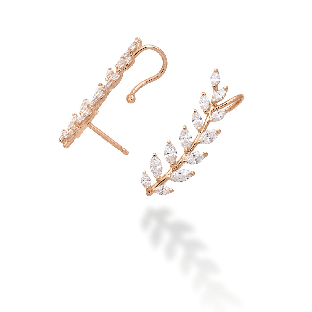 Golay oliventræ monoørering med marquise, gult guld, venstre OD840DRSX-26159110101
