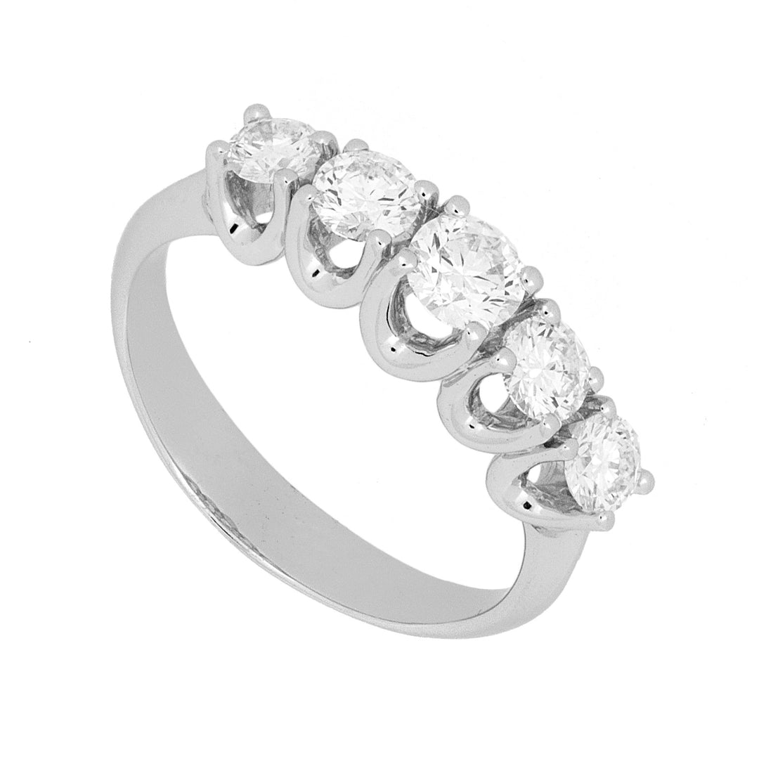 Pierścień skalarny World Diamond Group Riviera 5 kamieni 1,00 ct ANE3006-100-20007110021