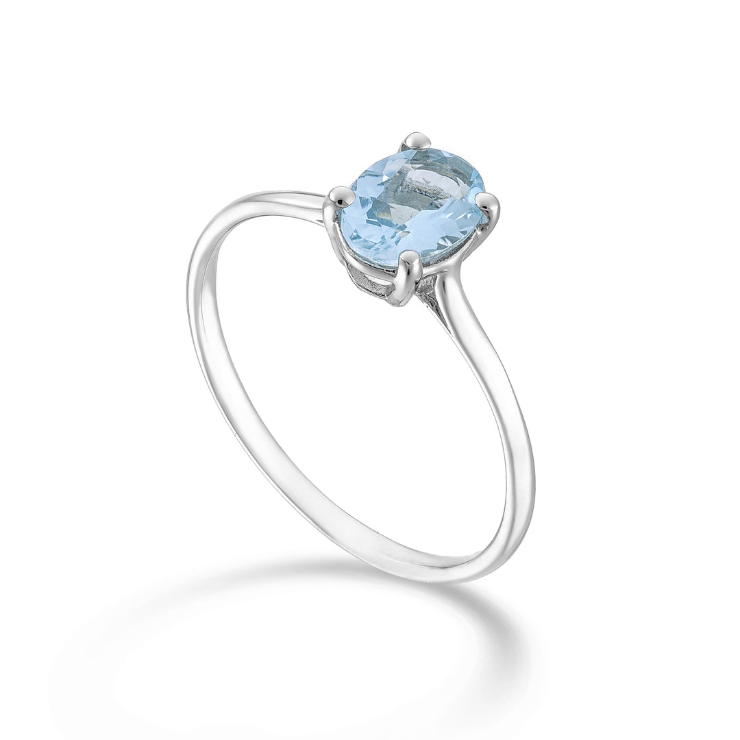 Nihama an 18k oval aquamarine 7x5 ct.0,50 NA5171O4AM