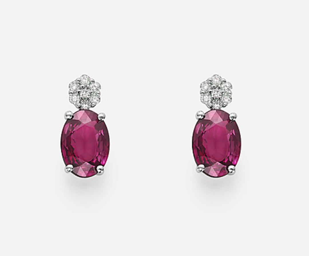 Mikiko vagy 18k ovális rubin 7x5 ct.1,80 átm. ct. 0,08 MO5014O4RBC