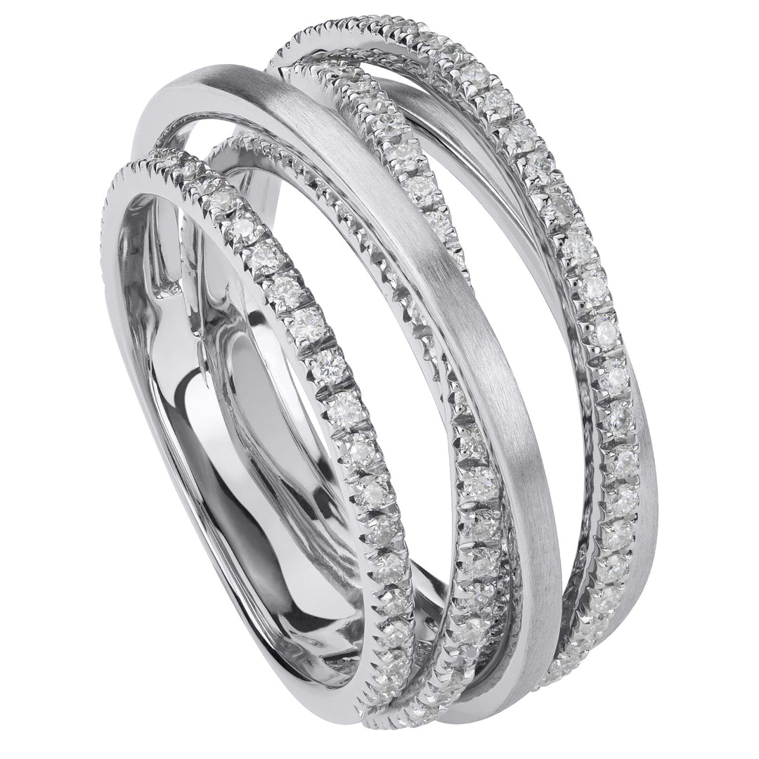 Golay pave diamond wire band ring APV020DI1-18026110227
