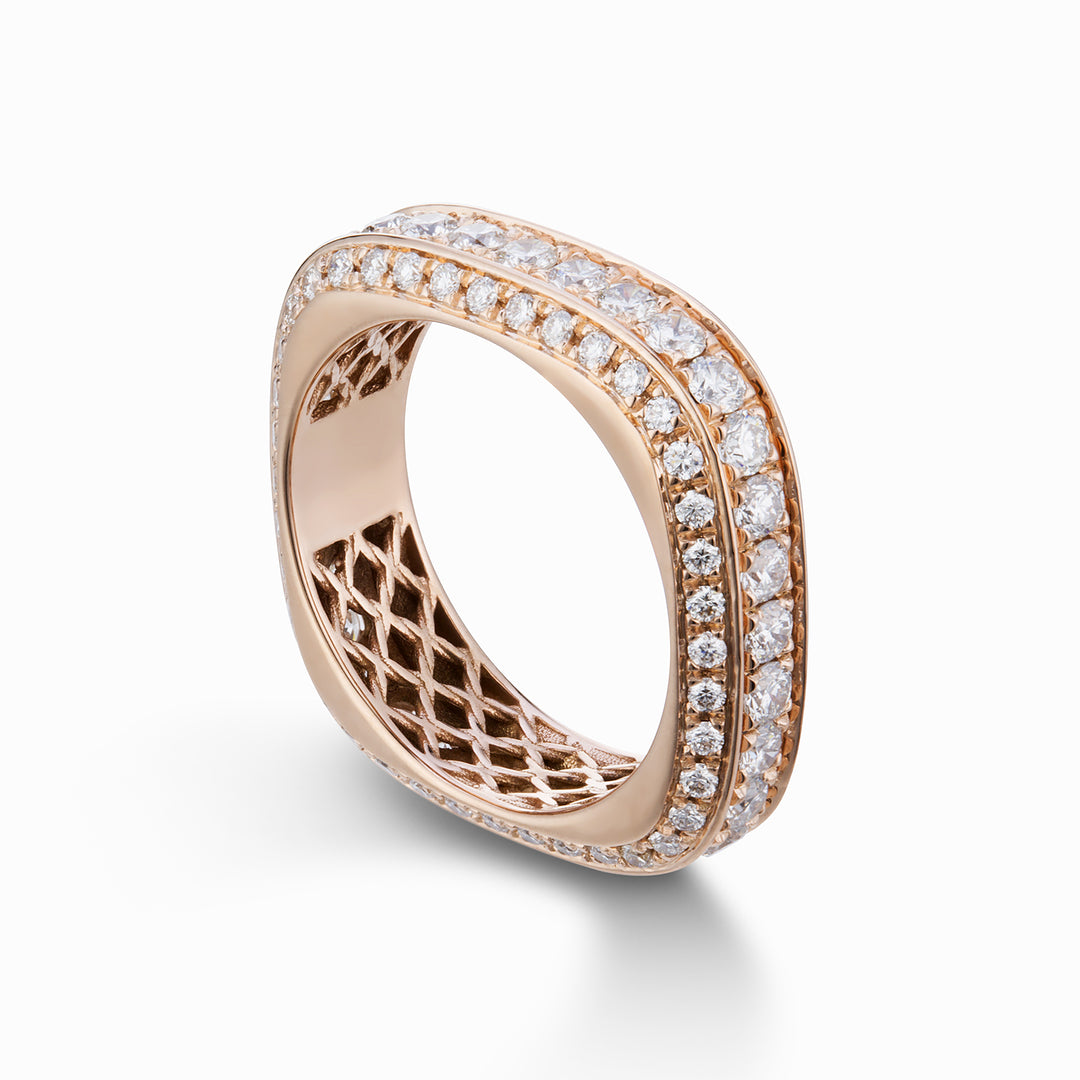 Golay ljus kub gyrodito ring med diamanter ACUBET004DI1-23251110006