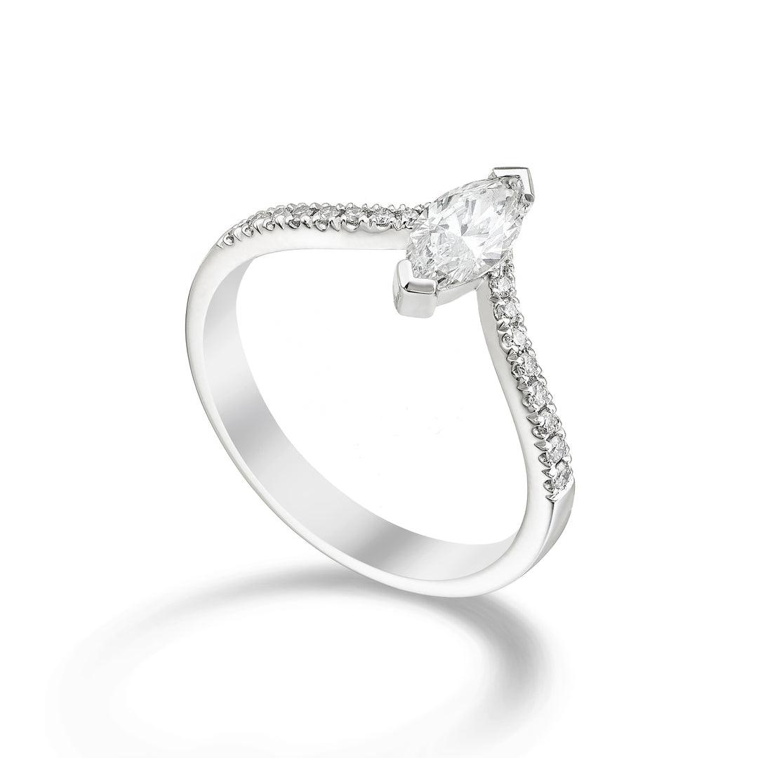Golay prsten solitaire diam marquise shank vč. cen. 0,30 ct ASLCMQ003DI30-23348110046