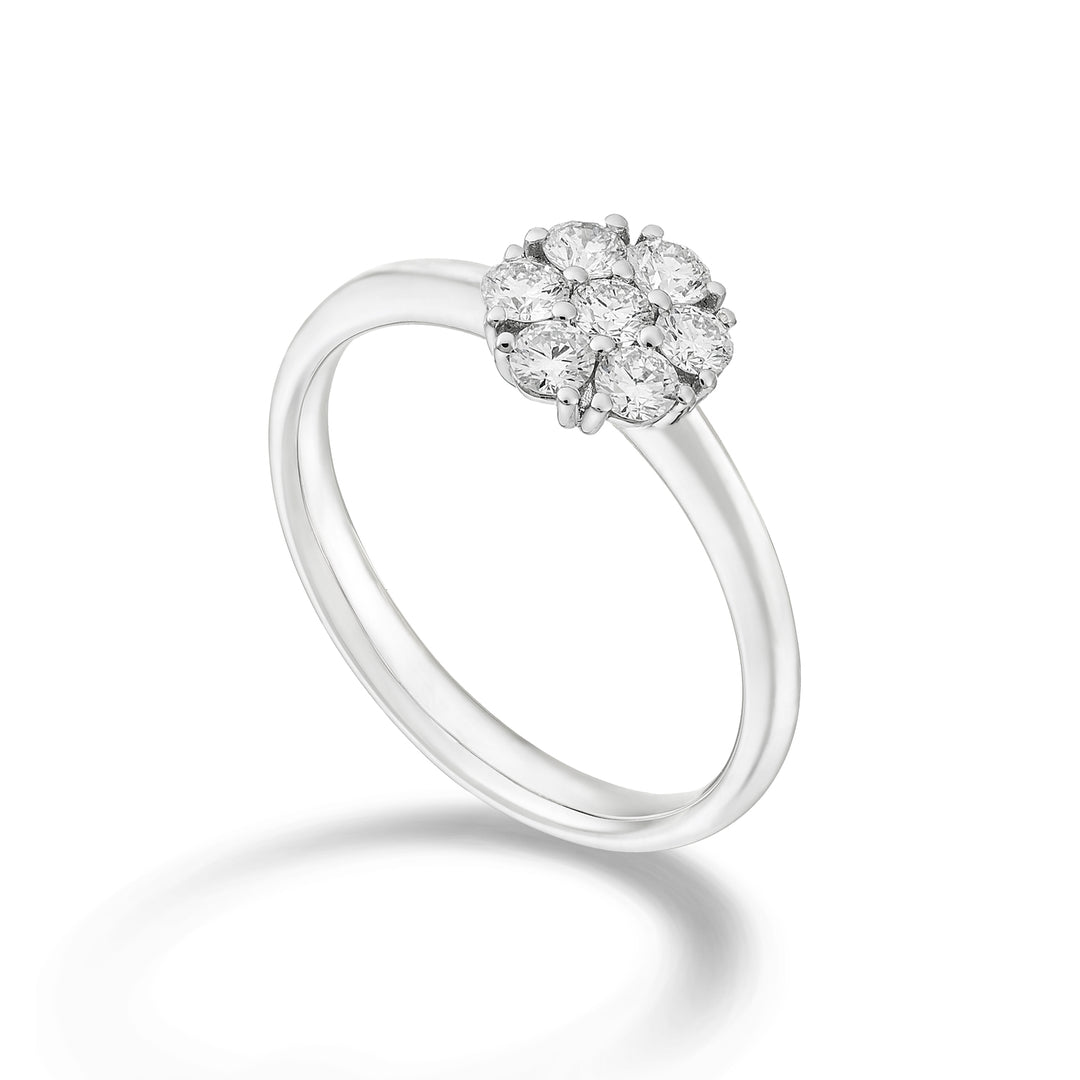 Inel cu mai multe pietre Golay cu 7 diamante de 0,07 ct AB2137-21349110047
