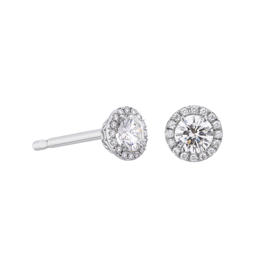 Pendientes de céntimos solitario Golay 0,15 ct con diamantes OCT008DI15PT-25167110067