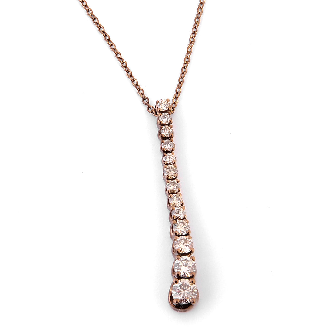 Golay necklace grace line element scaled brown diamonds GAB1842GBW