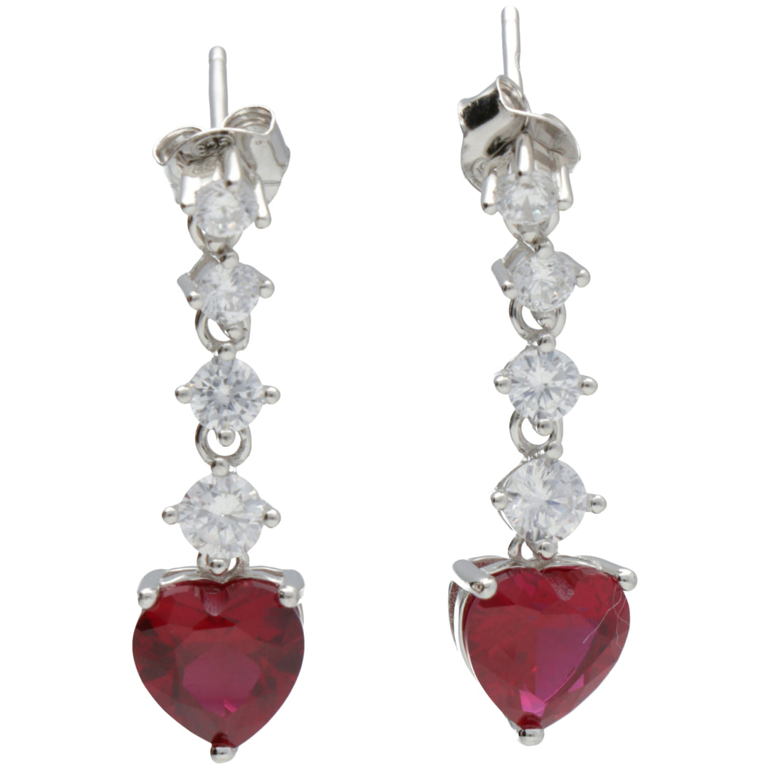 Nihama vagy ag925 gem swarovski fehér és piros NO7641A4RED00
