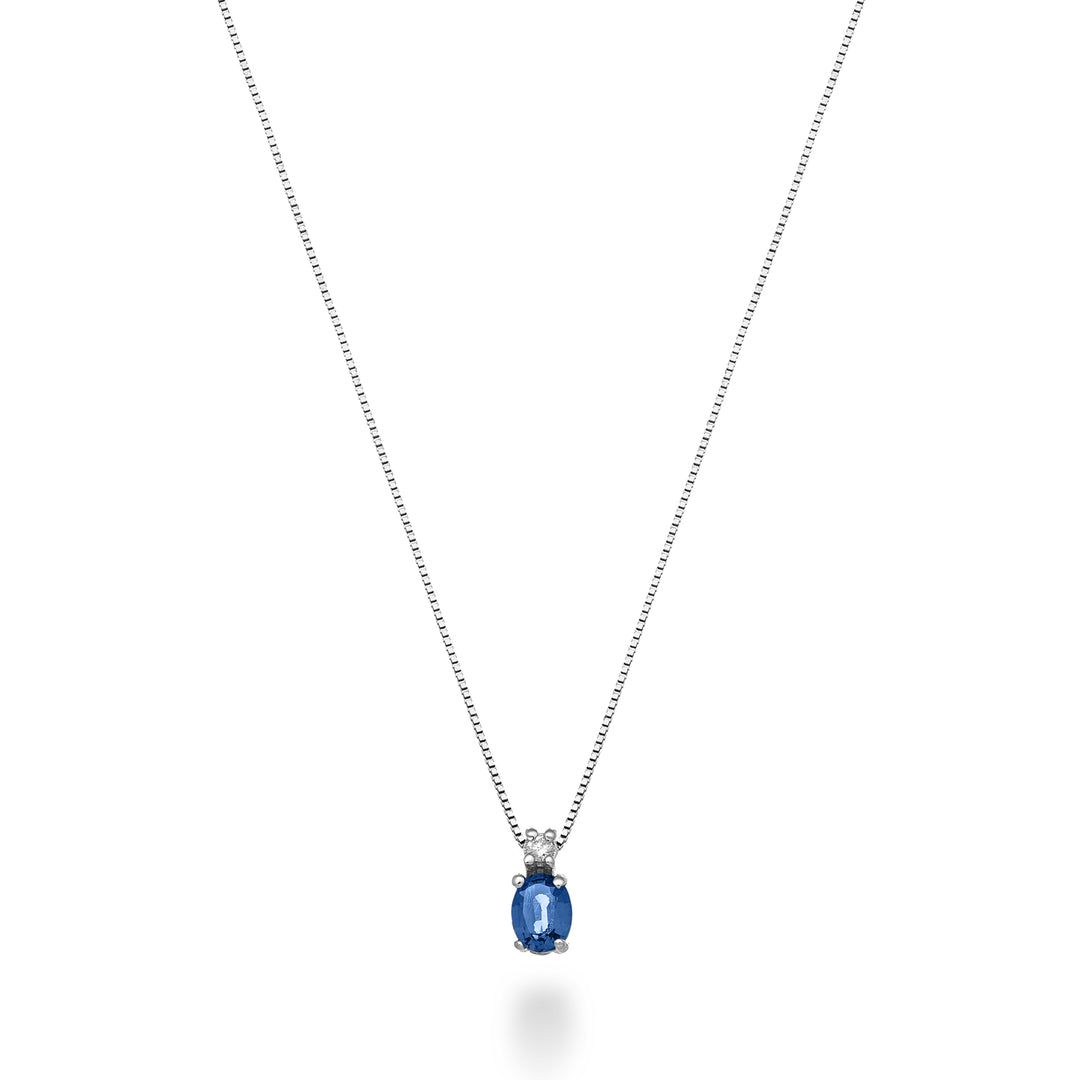 Mikiko cl 9k saphir ovale 5x4 ct.0,40 diam. ct.0,01 MD5181R4ZFD