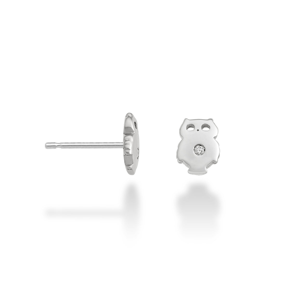 Mikiko or 18k gufo ct.0,02 oro bianco MO5112O4BR002