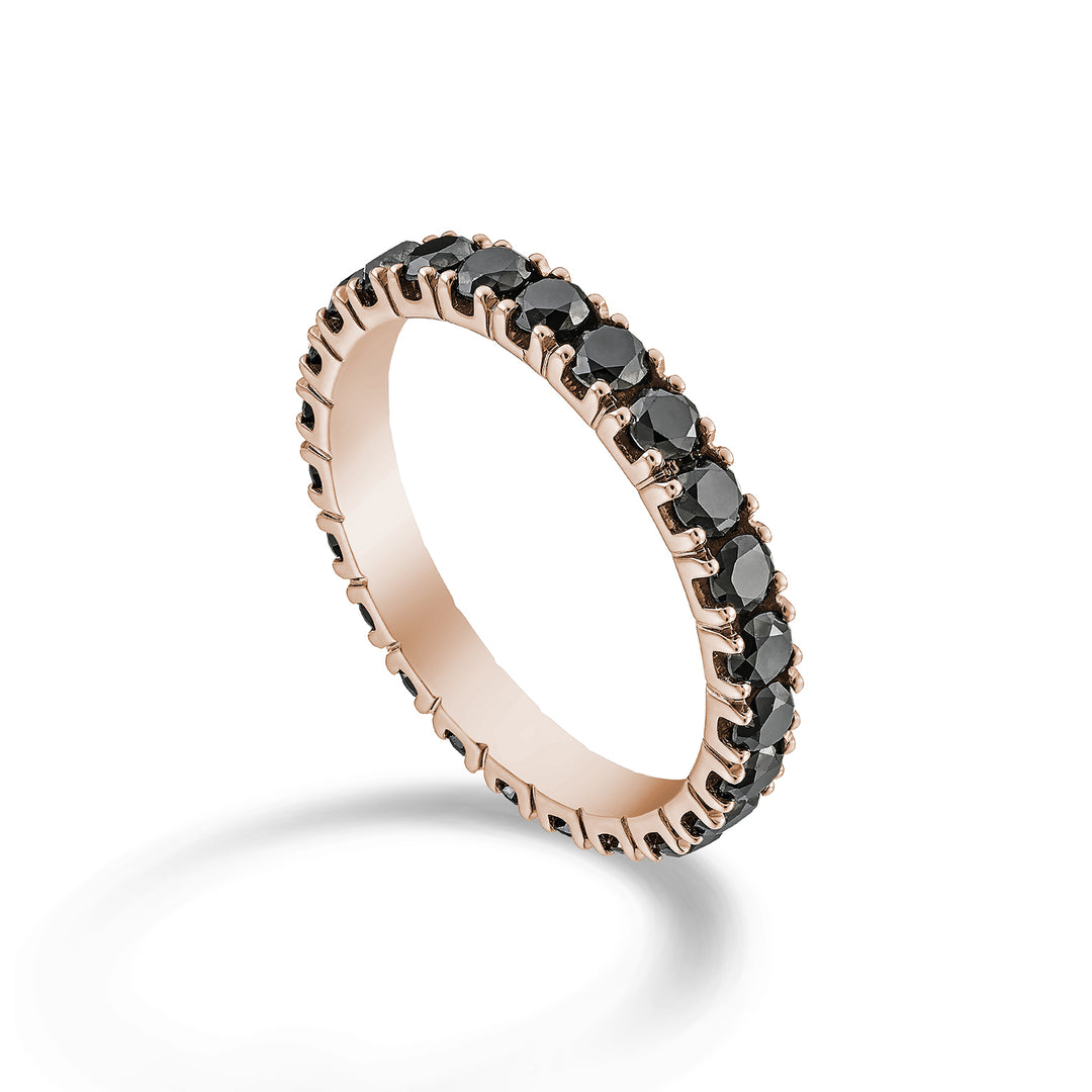 Golay anello girodito d. black ct 3,00 oro rosa mis 21 AETL022BK200R-21-23164110086