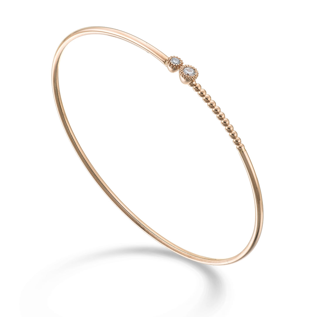 Golay BR 18kt Armreif 2 Fassungen 0,15 ct Roségold GBSC056DIO3