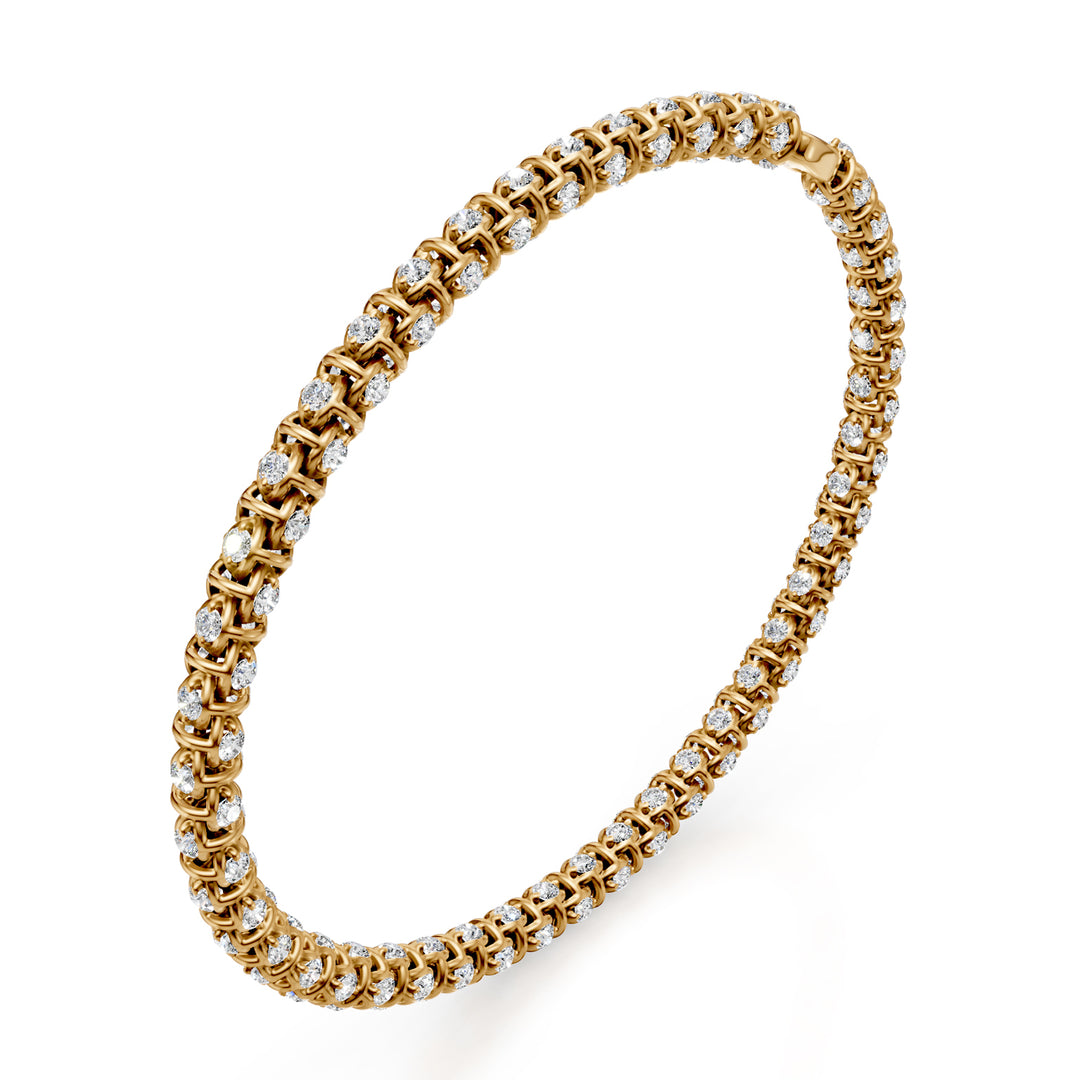 Golay blødt mesh armbånd med gule diamanter 0,014 ct BD540D0017G-175-24296110053
