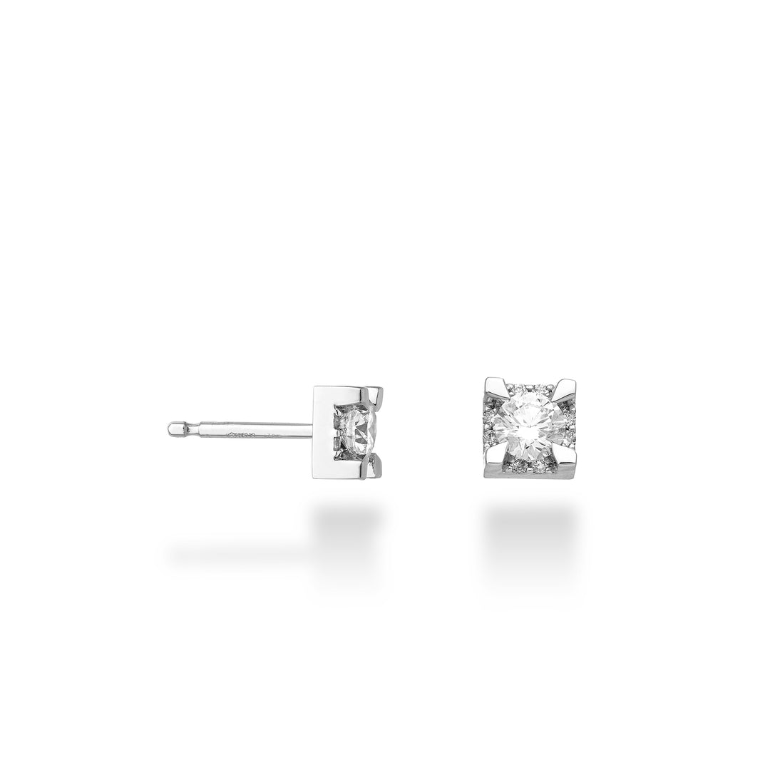 World Diamond Group pl earrings with diamonds between the prongs cen.0,30ct OPLC001DI030-24157110053