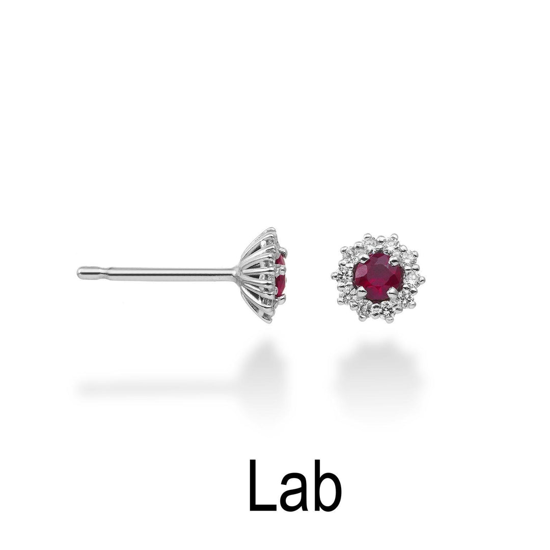 Nihama eller 18k ruby ​​lab ct.0,24 diam. 0,14 ct størrelse 2 NO5067O4RBL024