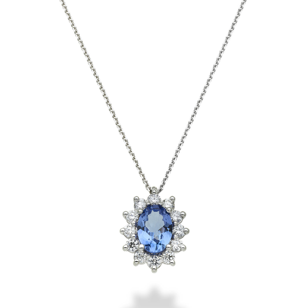 Mikiko cl 18k tanzanit n. ovális 7x5 ct. 0,60 átm. 0,30 ct MD5048O4TZN