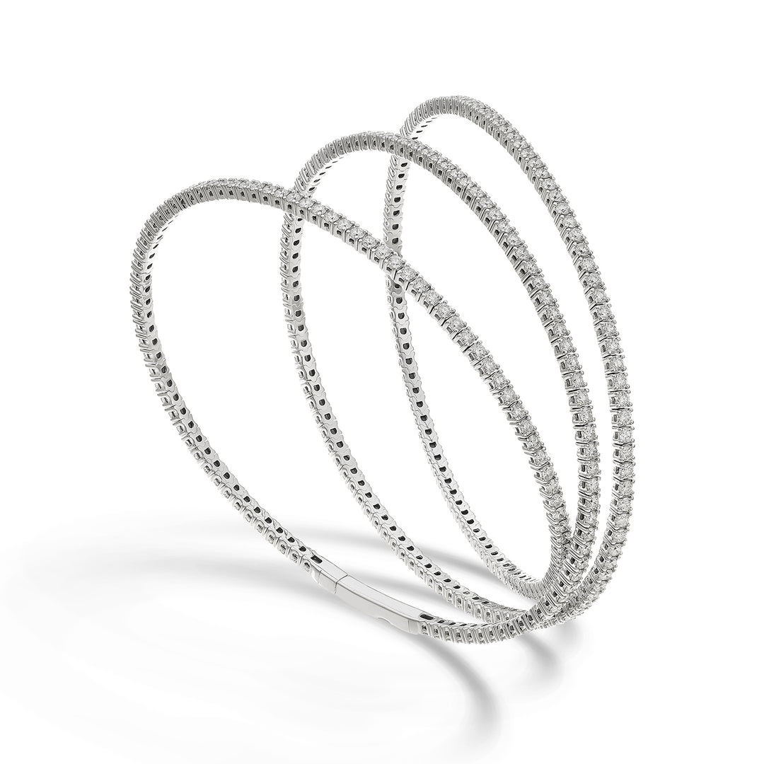 Golay br 18k tenisz flex 3 fordulat átm. 4,66 ct fehérarany 16,5 cm GBFLEX004DIO4