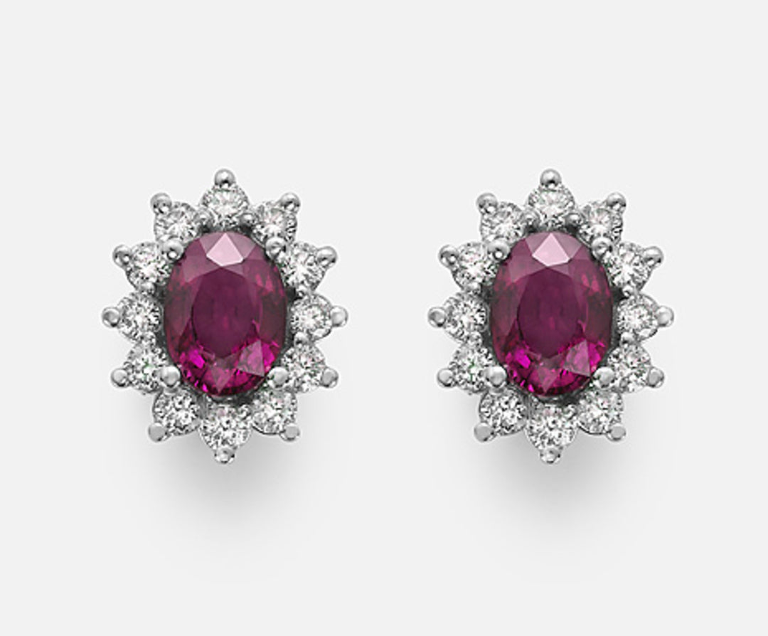 Mikiko or 9k ruby ​​n. oval 7x5 ct.1.70 diam. 0.60 ct MO5031R4RBN170