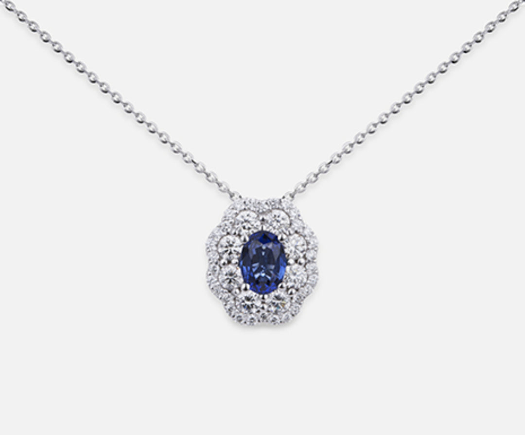 Mikiko cl 18k safir n. oval 6x4 ct.0.57 dia ct.0.63 MD5057O4ZFN057