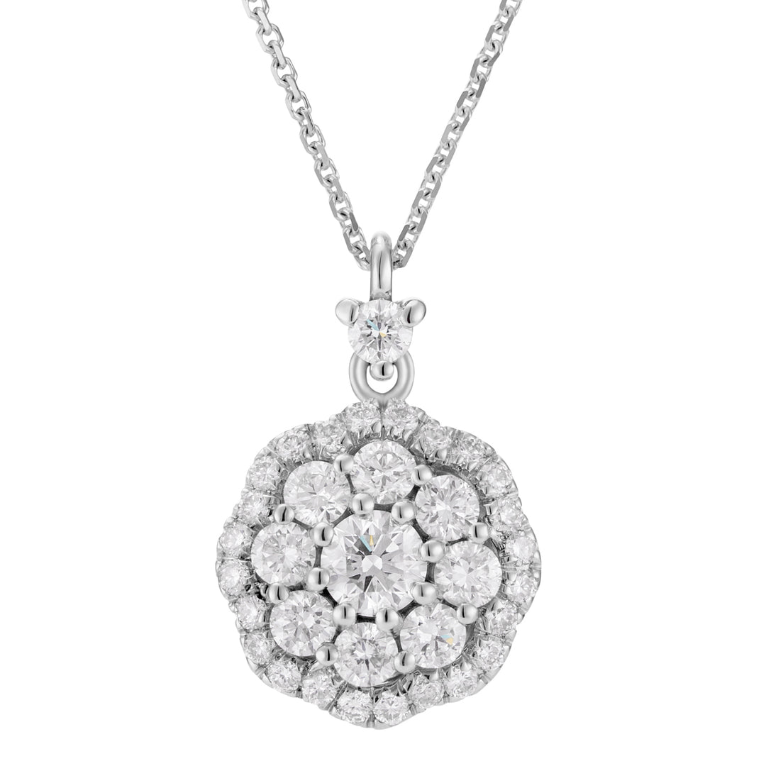 Colier Golay floare stele de lumină cent 0,15 ct PCT004DI1-18257110156