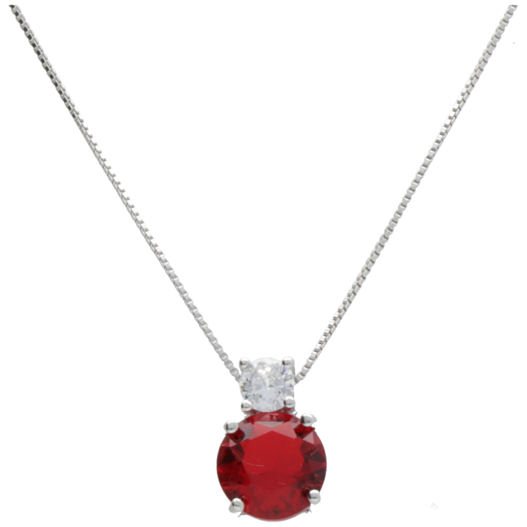 Mikiko cl ag925 gem swarovski hvid og rød MD7571A4RED00
