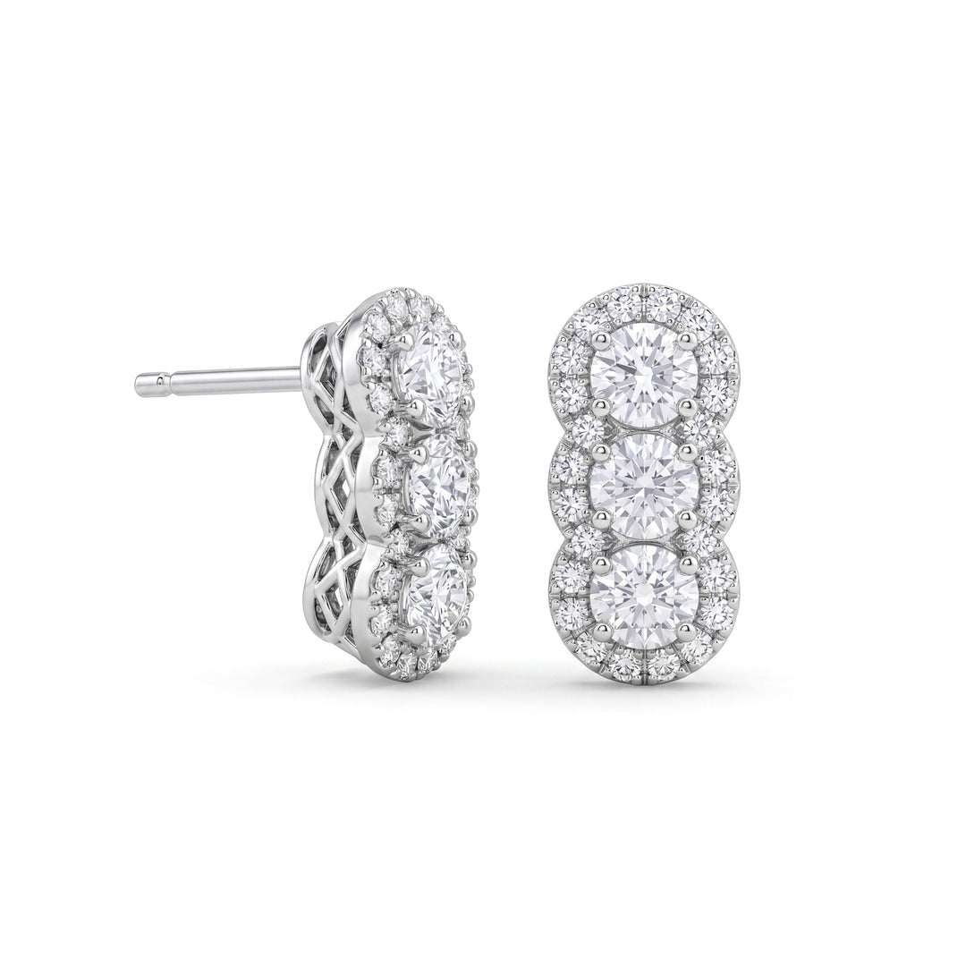 Golay multi-stone oorbellen met 3 diamanten van 0,11ct OMP886D011B-26134110072