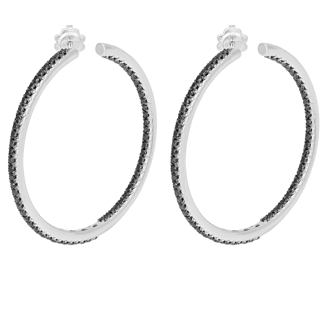 Golay large cane earrings in white gold and diamonds ORDMORCG-18155000055