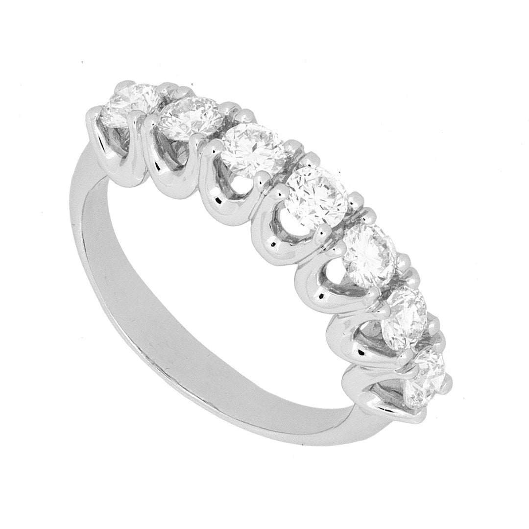 Anillo riviera lineal de World Diamond Group 7 piedras ct. 0,28 ANE3007-30-17237110146